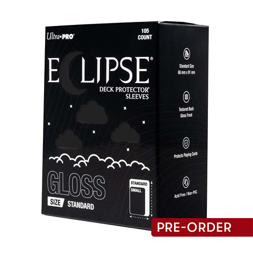 ULTRA PRO ECLIPSE Gloss Standard Jet Black Sleeves 105ct - Sleeves