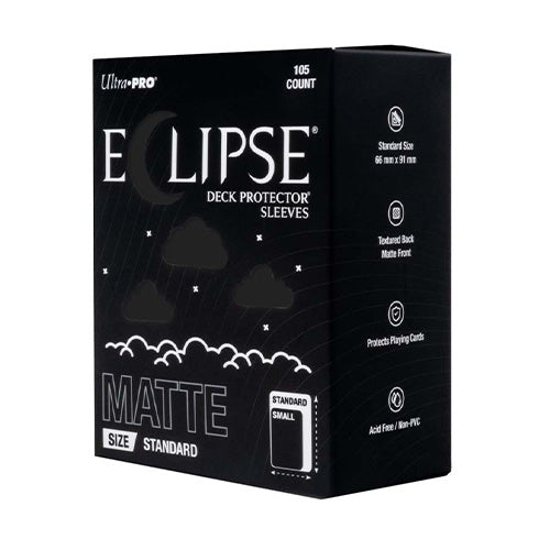 ULTRA PRO ECLIPSE Matte Standard Jet Black Sleeves 105ct - Sleeves - 2