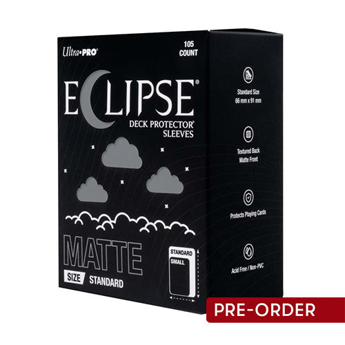 ULTRA PRO ECLIPSE Matte Standard Smoke Grey Sleeves 105ct - Sleeves
