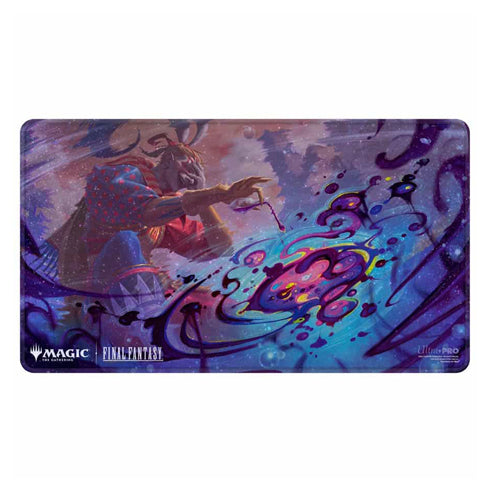 ULTRA PRO Magic MTG Final Fantasy Black Stitched Playmat Premium Holofoil - Playmats