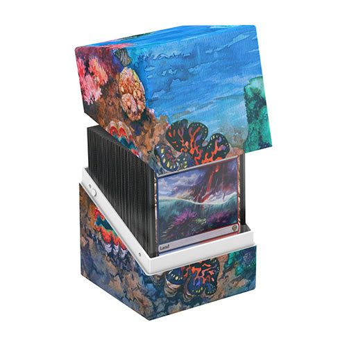 Ultimate Guard Boulder 100+ Earth Day 2026 Coral Places Seablue Hush Deck Box - Deck Boxes - 4