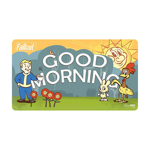 Ultra Pro Fallout Vault Boy Good Morning/Good Evening Double-Sided Playmat - Playmats - 2