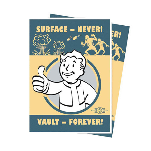 Ultra Pro Fallout Vault Boy Surface-Never! Vault-Forever! 105ct Apex Deck Protector Sleeves - Sleeves - 2