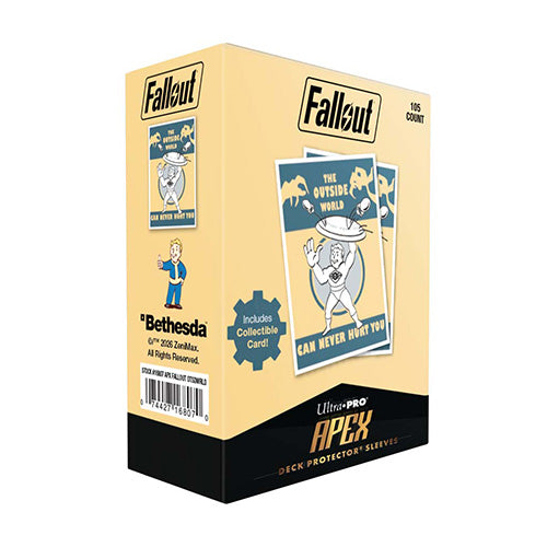 Ultra Pro Fallout Vault Boy The Outside World 105ct Apex Deck Protector Sleeves - Sleeves - 2