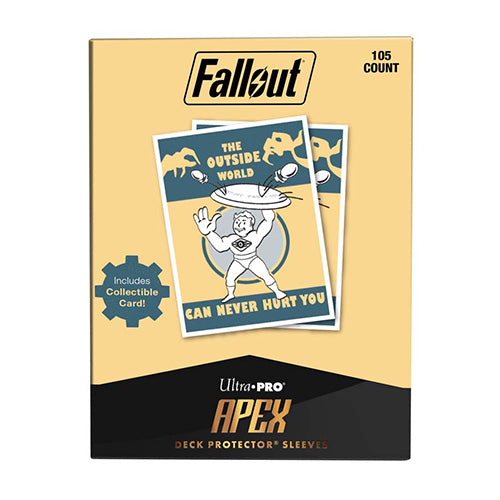Ultra Pro Fallout Vault Boy The Outside World 105ct Apex Deck Protector Sleeves - Sleeves - 3