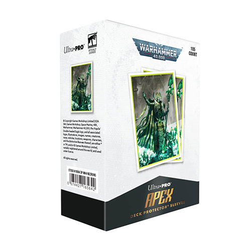 Ultra Pro Necron Codex Aligned 105ct Apex Deck Protector Sleeves for Warhammer 40k - Sleeves