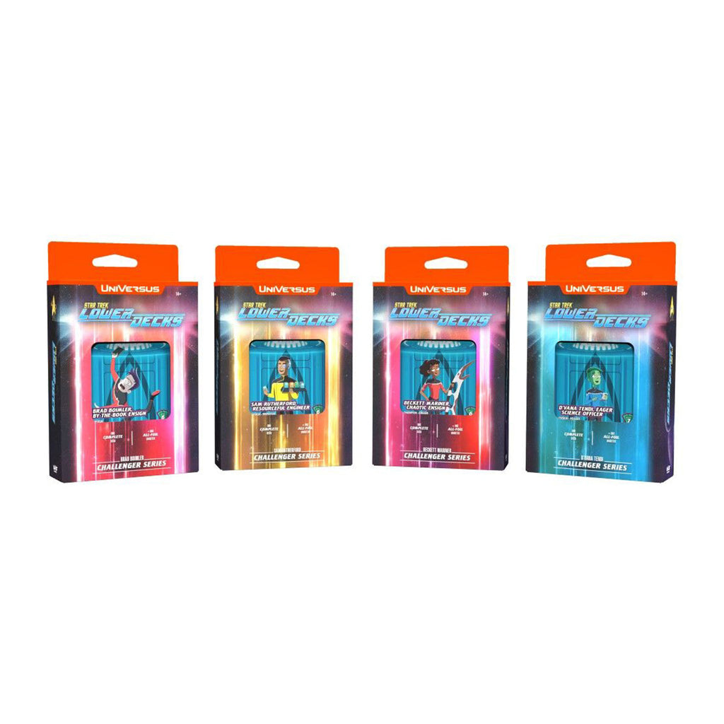 UniVersus Challenger Series Decks: Star Trek Lower Decks (Set of 4) - Trading Card Games