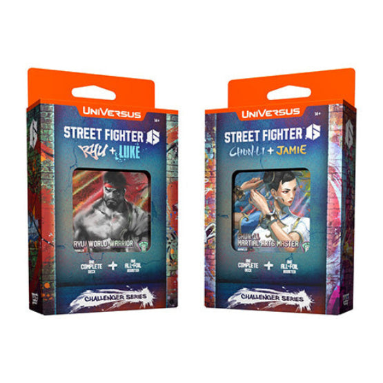 UniVersus Challenger Series Decks Street Fighter 6 (Pair) - Trading Card Games