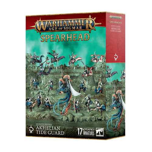 Warhammer Age of Sigmar Spearhead Idoneth Deepkin Akhelian Tide Guard - Board Games