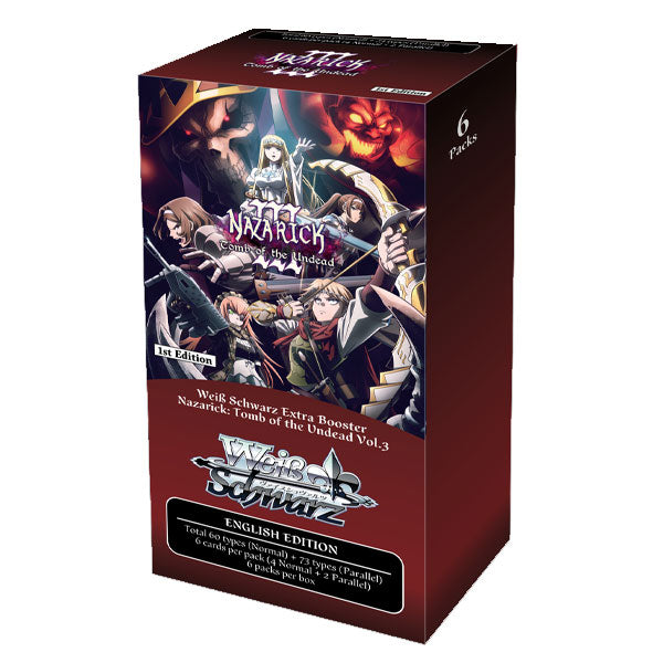 Weiss Schwarz Nazarick Tomb of the Undead Vol.3 Extra Booster Box - Trading Card Games