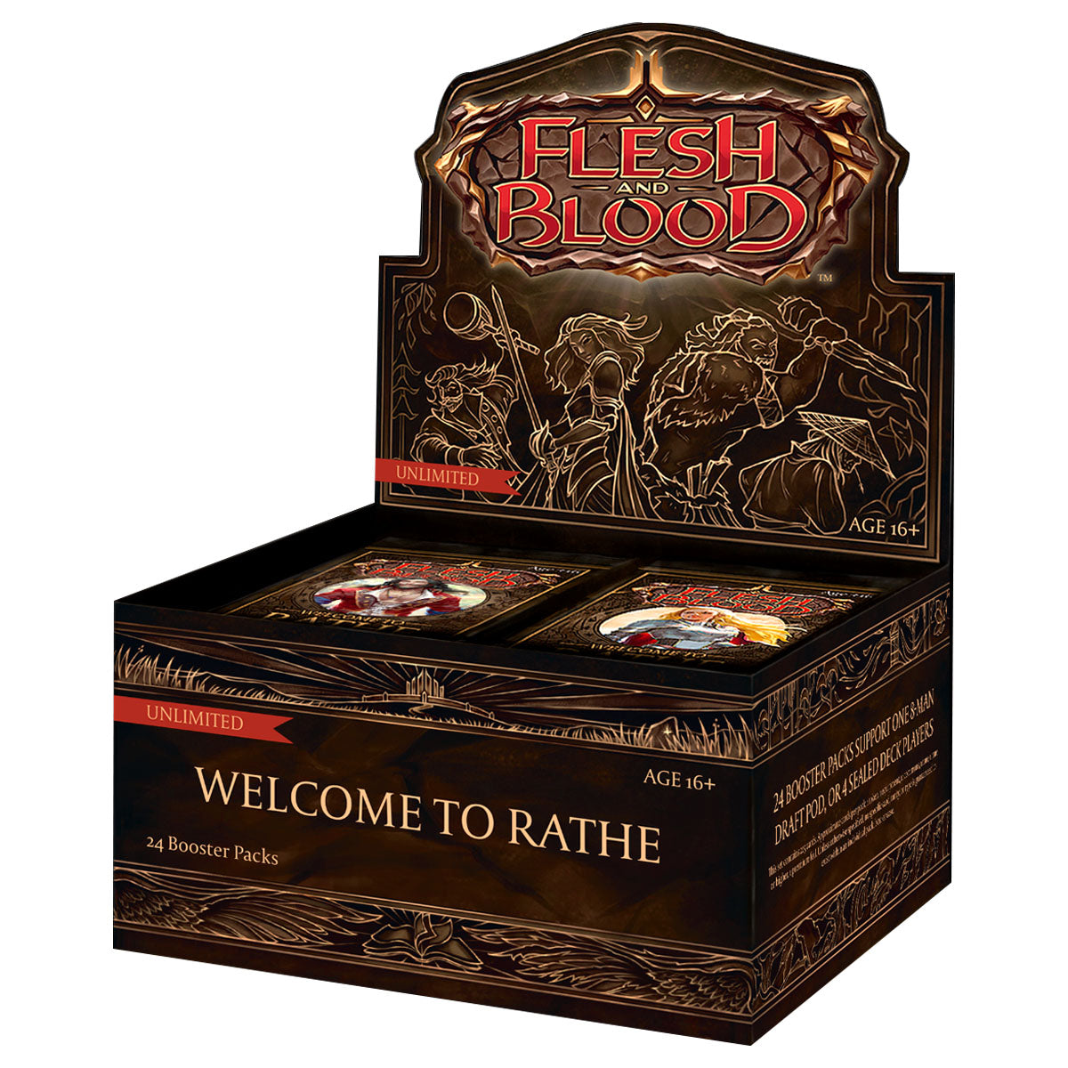 Welcome To Rathe UNLIMITED Booster Box Flesh And Blood - Trading Card Games