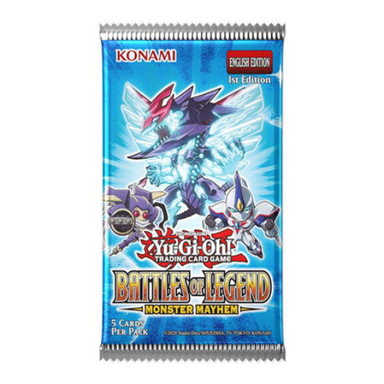 YuGiOh! Battles of Legend: Monster Mayhem Single Booster Pack - Trading Card Games - 2
