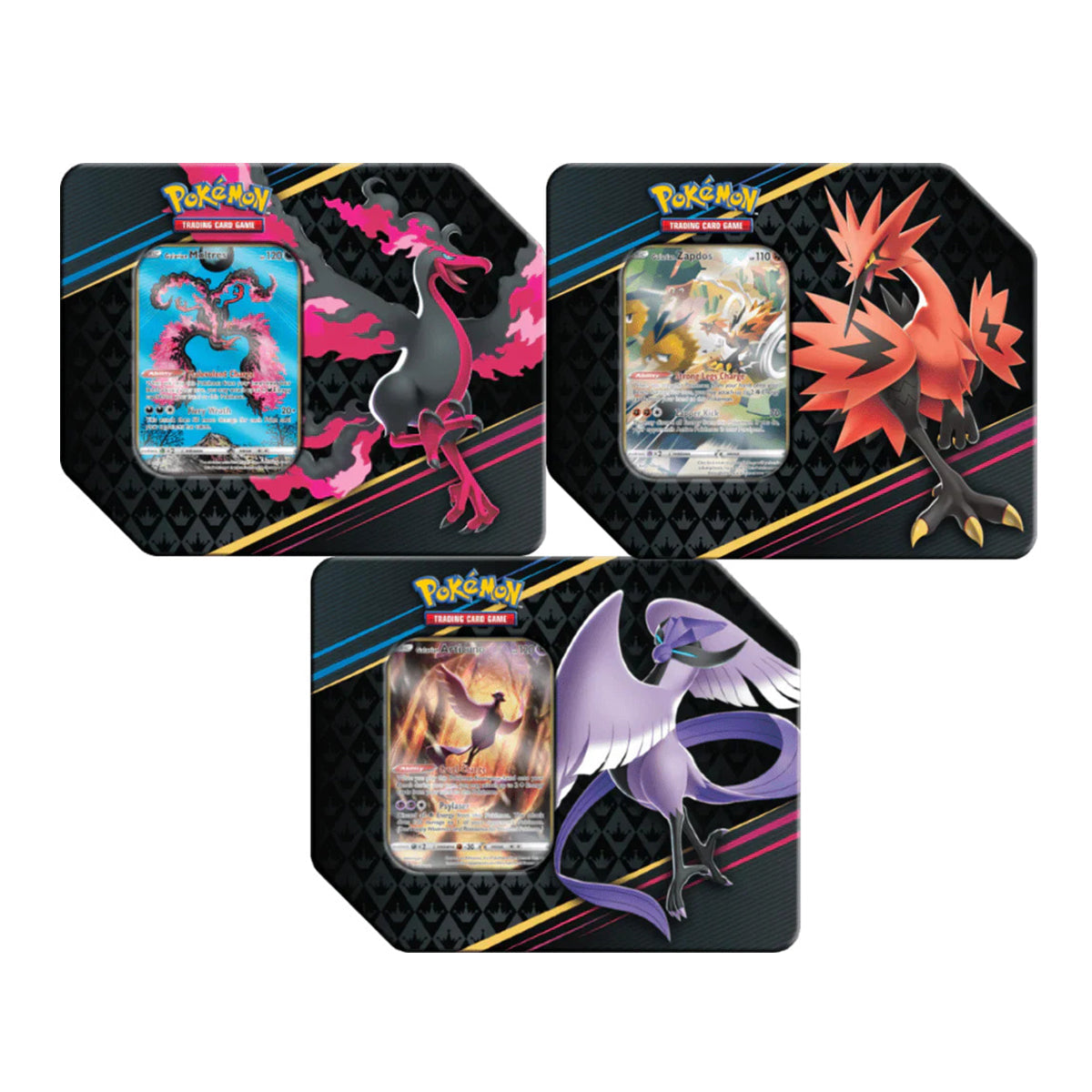 POKEMON TCG Crown Zenith Tins (Set of 3) - Trading Card Games