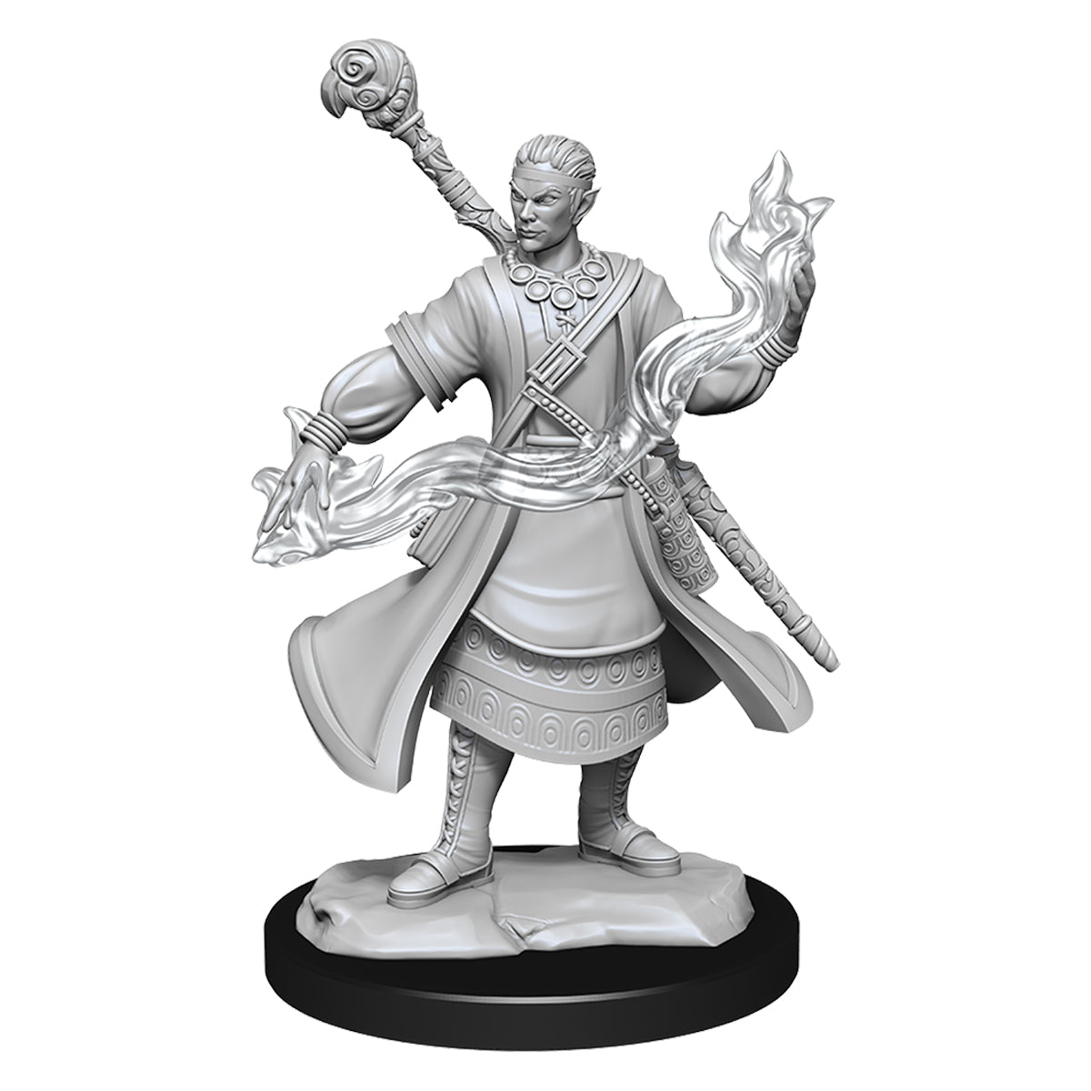 D&D Nolzurs Marvelous Unpainted Miniatures Half-Elf Wizard Male - Miniatures