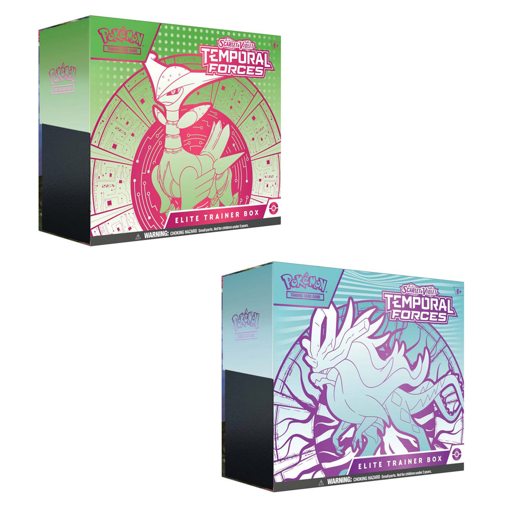 Scarlet & Violet Temporal Forces Elite Trainer Boxes (Pair) POKEMON TCG - Trading Card Games