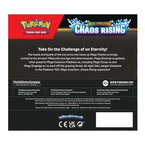 Pokemon TCG Mega Evolution Chaos Rising Booster Box - Trading Card Games - 3