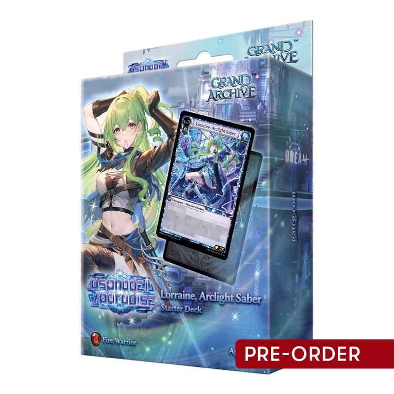 Grand Archive TCG .asphodel/paradise Starter Deck Lorraine Arclight Saber - Trading Card Games