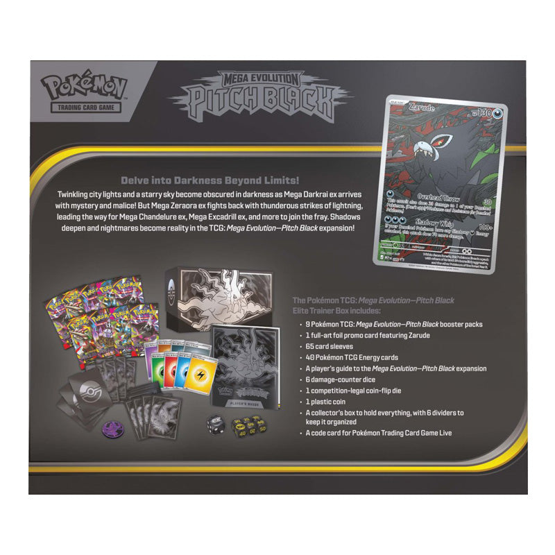 Pokemon TCG Mega Evolution Pitch Black Elite Trainer Box - Trading Card Games - 4