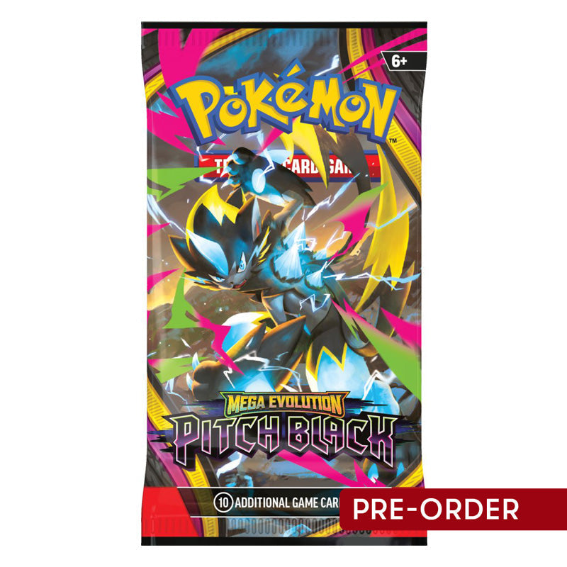 Pokemon TCG Mega Evolution Pitch Black Single Booster Pack - Trading Card Games