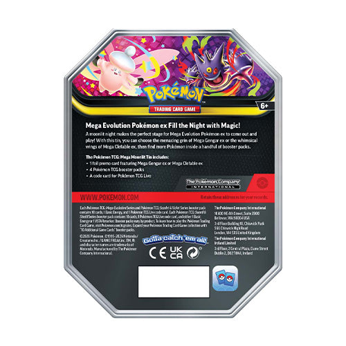 Pokemon TCG Mega Moonlight Tin (Pair) - Trading Card Games - 5