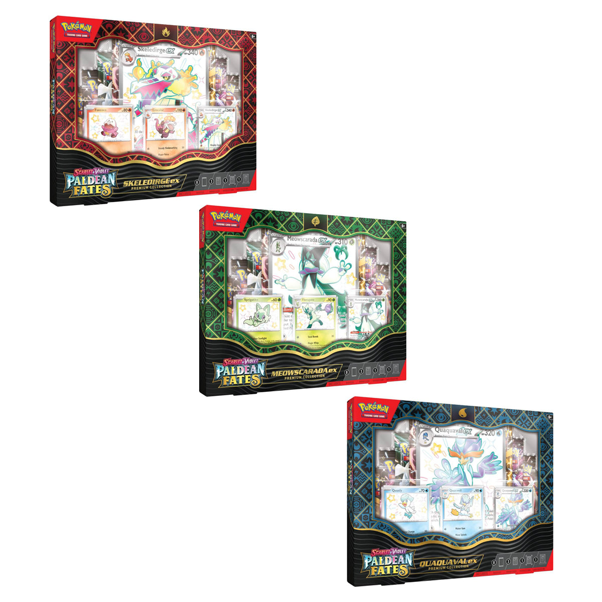 Scarlet & Violet Paldean Fates Premium Collection (Set of 3) POKEMON TCG - Trading Card Games