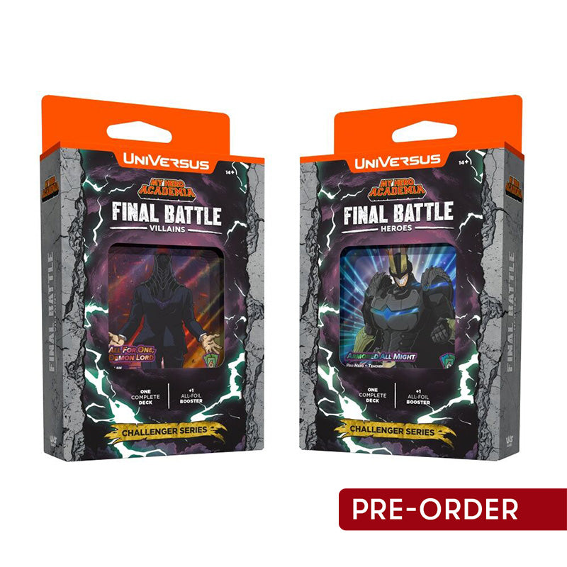 UniVersus Challenger Series Display My Hero Academia Final Battle (Pair) - Trading Card Games